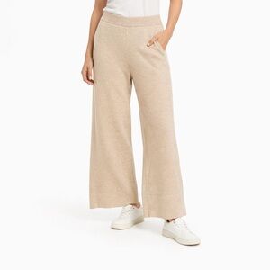 NWT Calligraphie Wide Leg Knit Pants - Oatmeal